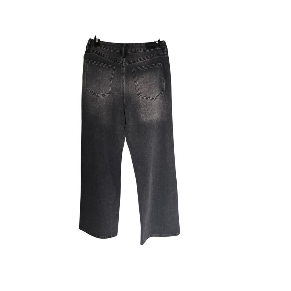 NWT Ashley Mason women Black high rise straight legs denim size 5. - Picture 3 of 9